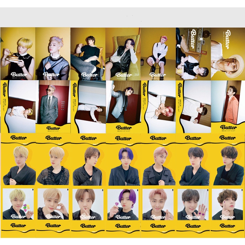 55pcs/box BTS photocard 2021 Butter Album LOMO Card photocards Postcard ((In STOCK) Kpop fan)