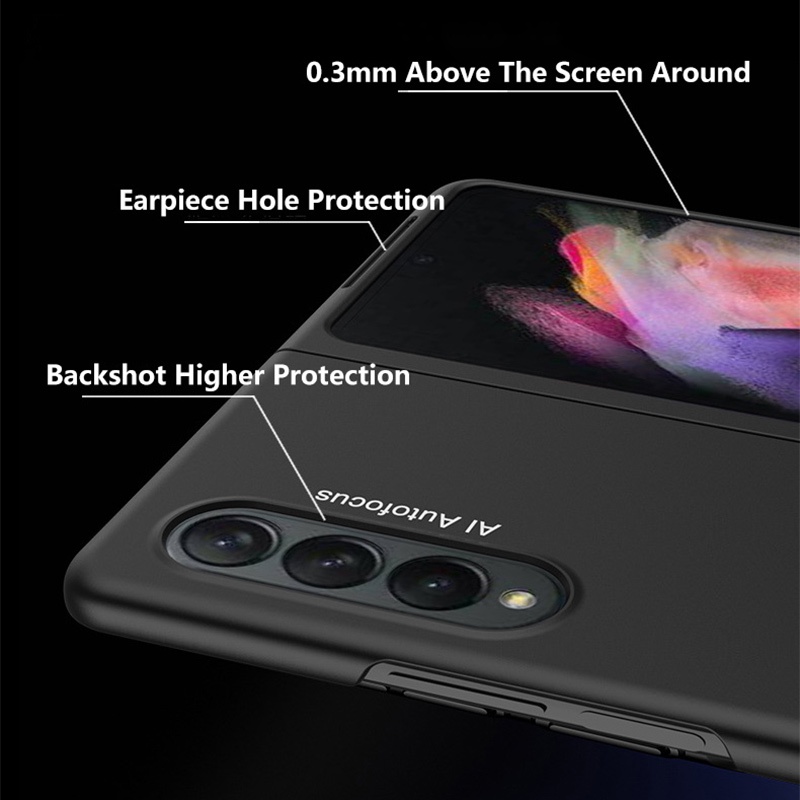 Casing Hard Case PC Matte Shockproof Ultra Tipis Mewah Untuk Samsung Galaxy Z Fold 3 / W22