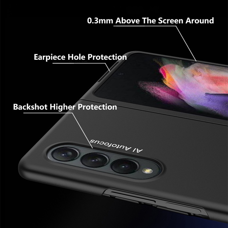 Casing Hard Case PC Matte Shockproof Ultra Tipis Mewah Untuk Samsung Galaxy Z Fold 3 / W22