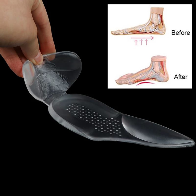 INSOLE SEPATU GEL SILICON ARCH SUPPORT ANTI KAKI PEGAL PELINDUNG TUMIT BAHAN SILICON SOL SEPATU BANTALAN SEPATU EMPUK