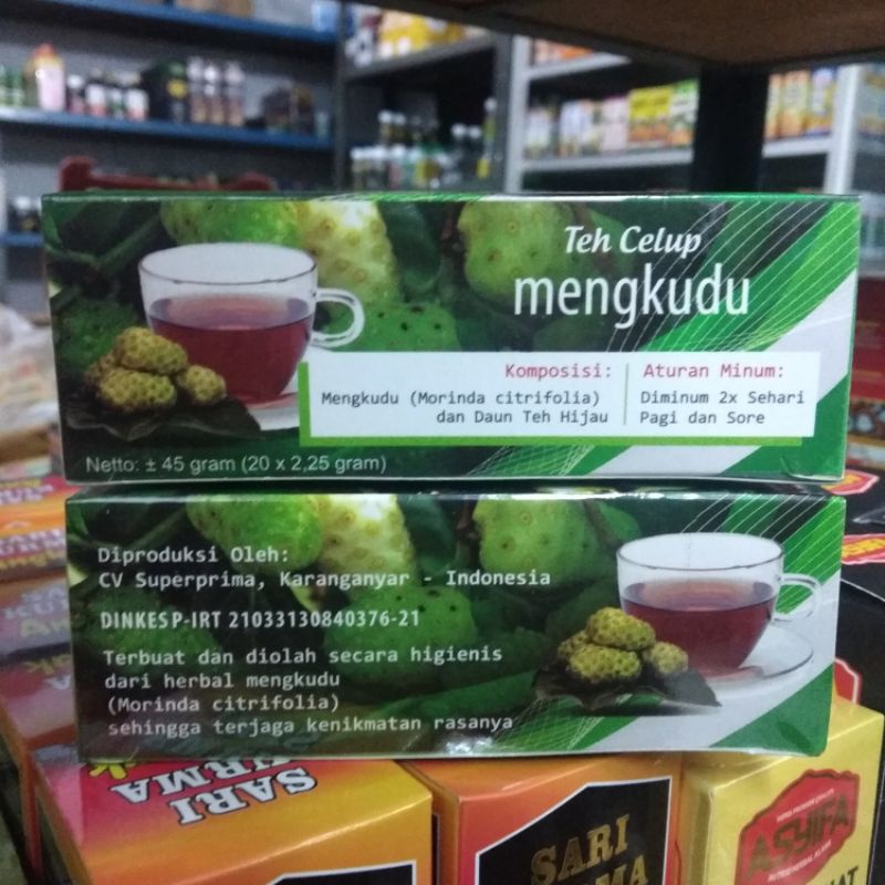 

Teh Celup Mengkudu Noni Membantu menurunkanTensi darah dan kesehatan jantung