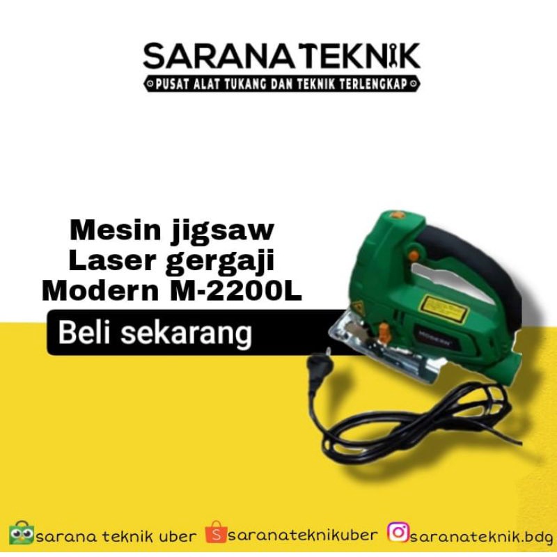 Mesin Jig Saw Laser gergaji triplek Modern M 2200L Mesin Jig Saw/ Mesin gergaji laser triplek