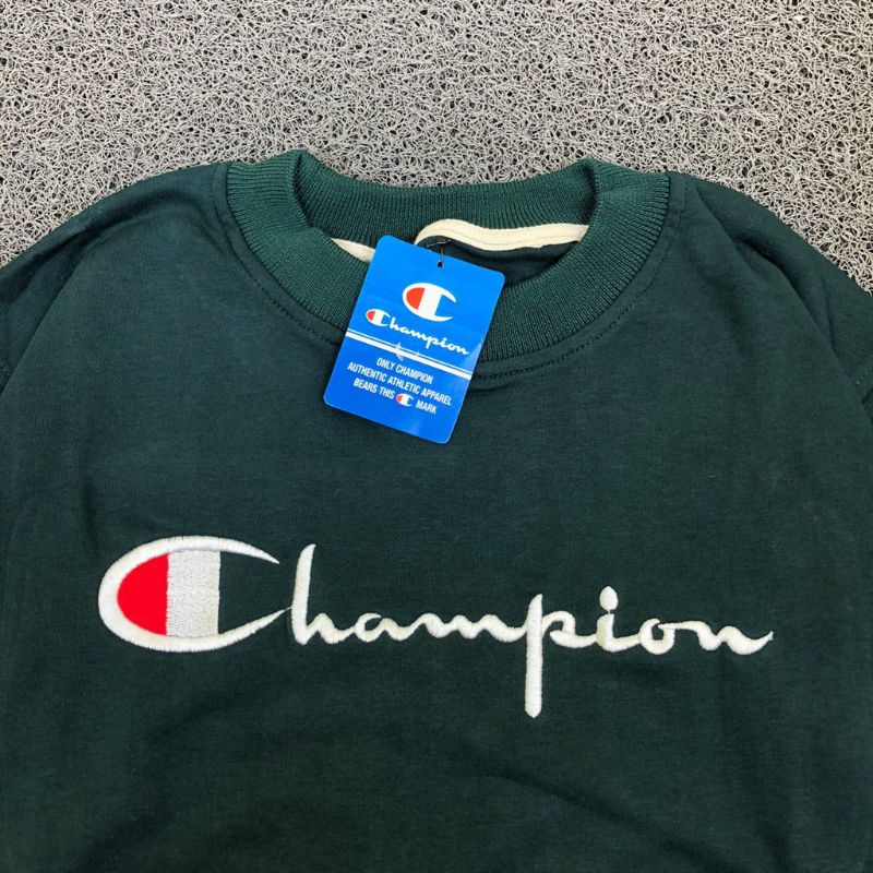 CREWNECK CHAMPION BORDIR HIGH QUALITY CASUAL HYPE FASHION PRIA