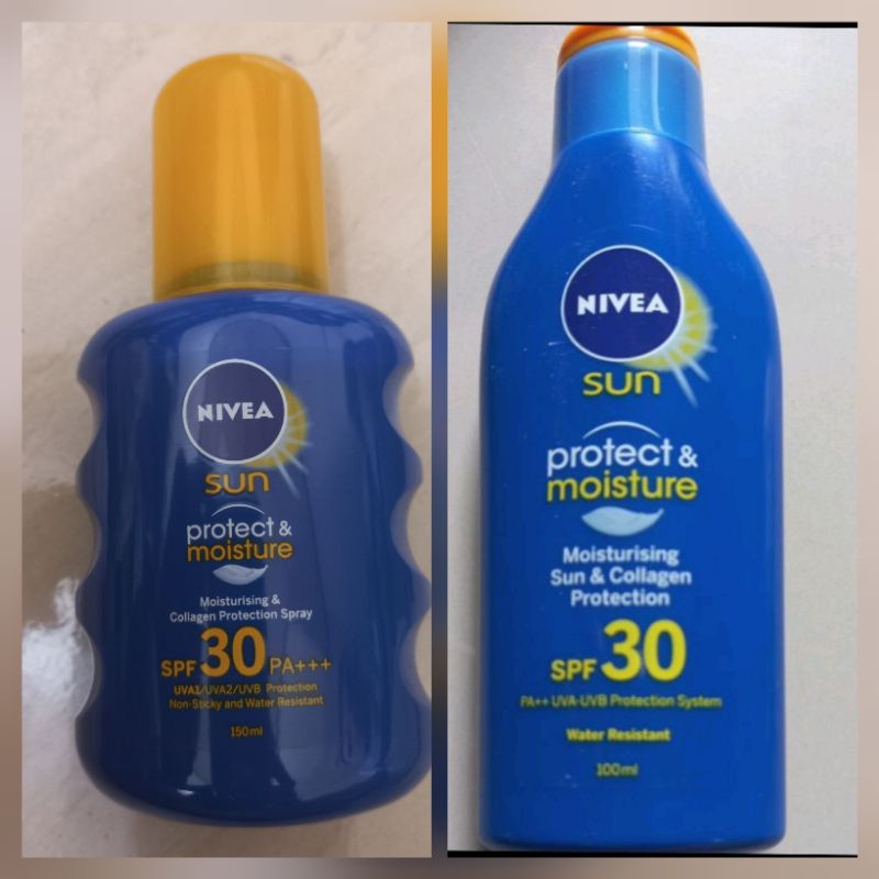 nivea sun protect &amp;moisture spf 30 150ml