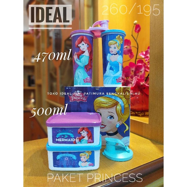 TUPPERWARE PAKET PRINCESS ( Kotak Makan Anak )