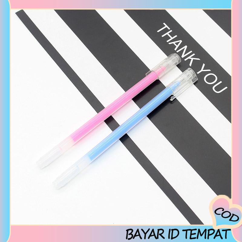 COD❤️ Warna Pena Gel Berkapasitas Besar Akun Tangan Tanda Siswa Sorotan Album Flash Pen-A.one