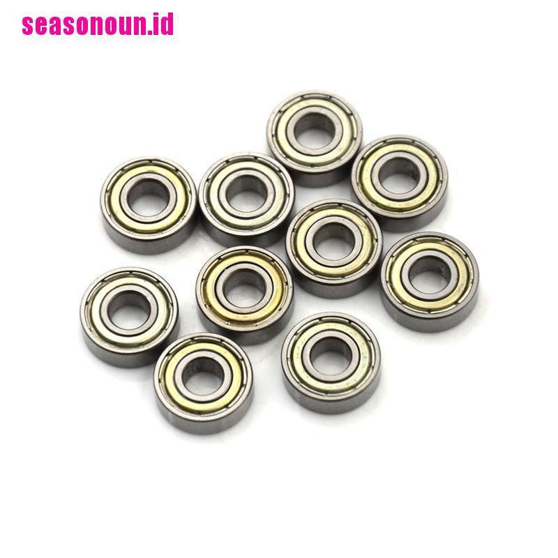 10pcs 696ZZ Deep Groove Miniatur Ball Bearing 6x15 X 5mm Bahan Metal