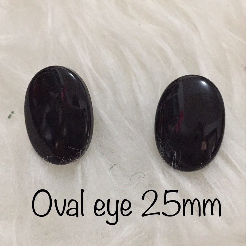 10pcs 25mm mata boneka oval
