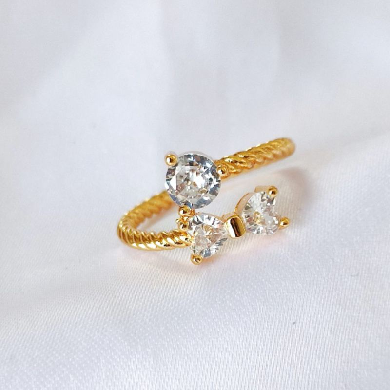 Cincin Pita Permata Xuping 18k Warna Emas