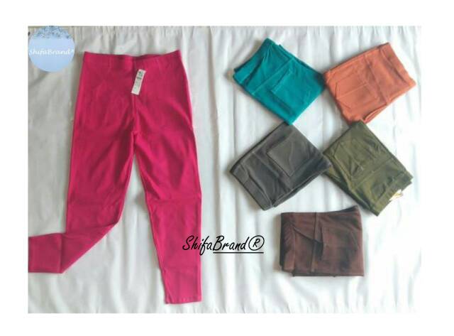 Leging Jumbo / Legging Murah / Celana Legging Panjang Denim Streach (BB 70-80 Kg - Jumbo)