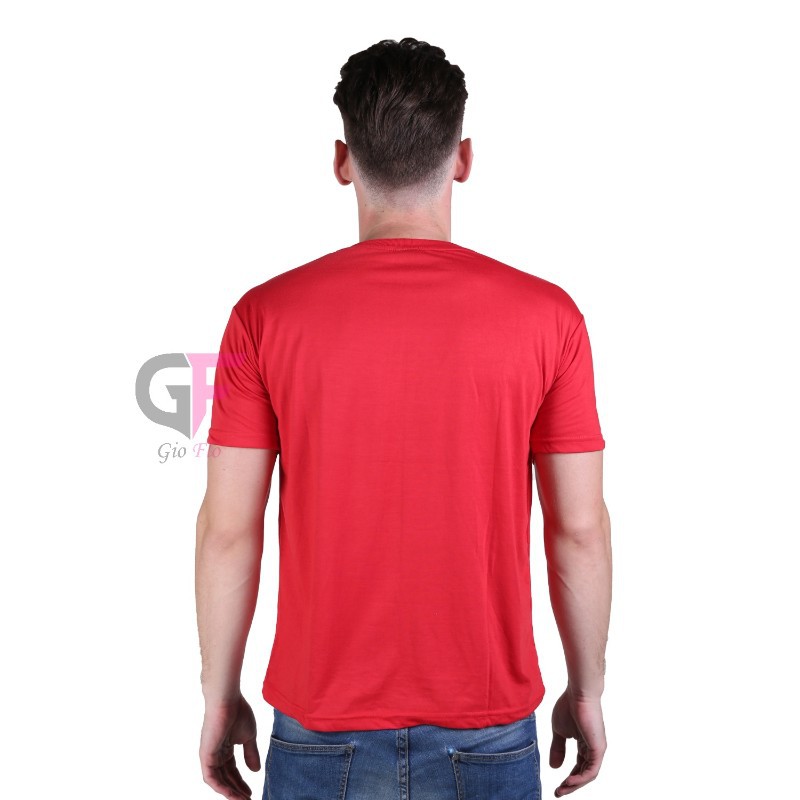 GIOFLO Kaos Casual Polos Lengan Pendek Pria Merah Cabe / PLS 125