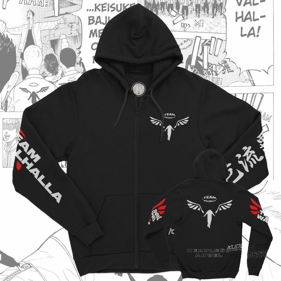 JAKET Valhalla Team | jaket anime Tokyo Revengers Sano Manjiro | Mikey Tokyo Manji walhalla