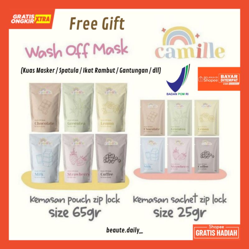 Jual Free T Camille Beauty Masker Camille Bpom Ready Stock Reseller Resmi Indonesia 1340