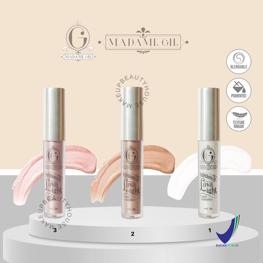 MADAME GIE Fabulous Lava Light Liquid Highlighter - MakeUp Highlighter