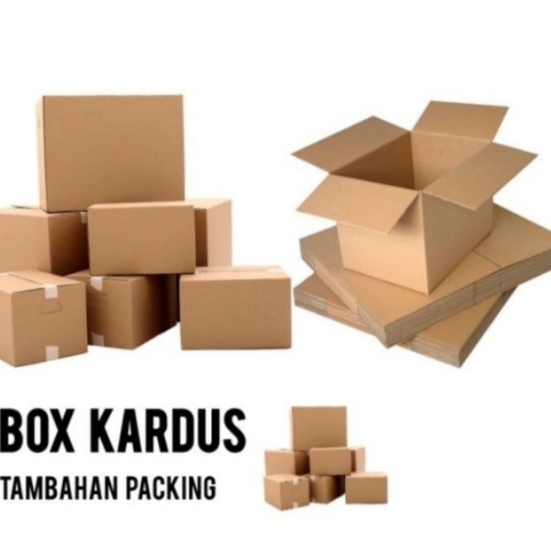 Kardus box packing tambahan untuk keamanan paket  dalam kiriman Dus