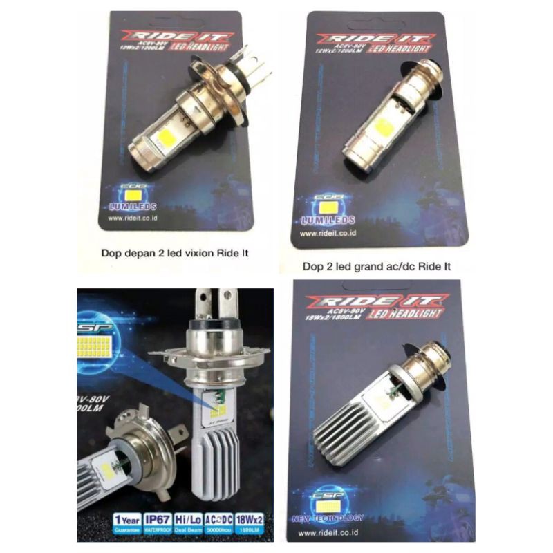 Lampu utama Lampu depan H4 H6 ride it