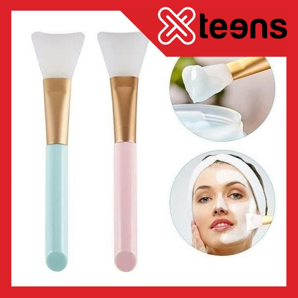 Kuas Masker Wajah Silikon / Silicone Facial Mud Mask Brush / Spatula