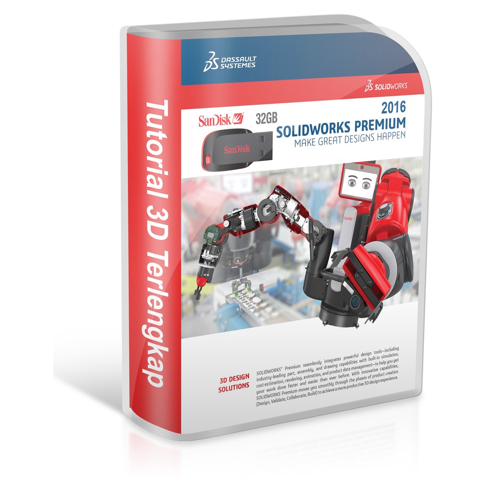 Jual SolidWorks 2016 Video Tutorial Mastering Series Via Flashdisk 32GB ...