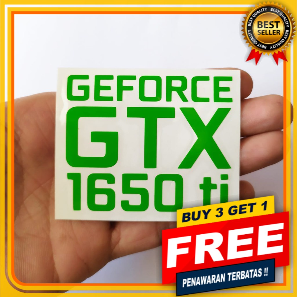 [PROMO BUY 3 GET 1] NVIDIA GEFORCE GTX 1650 TI CUTTING STIKER AKSESORIES CASING PC GAMING STIKER OUTDOOR