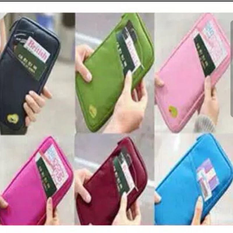 CARD ID HOLDER  PASPORT WALLET DOMPET TRAVEL ORGANIZER