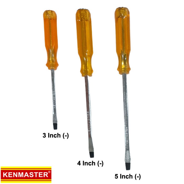 Kenmaster Obeng Ketok 5 Inch Plus Minus Ujung Magnet