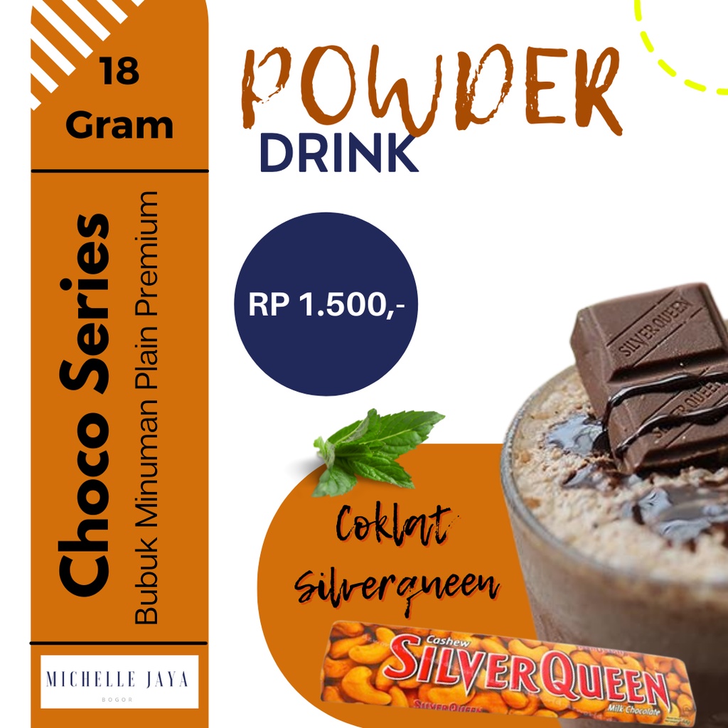 

Prime Powder Drink Super Premium Prime Choco Silverqueen 18 Gram / Plain / Bubuk Minuman Rasa