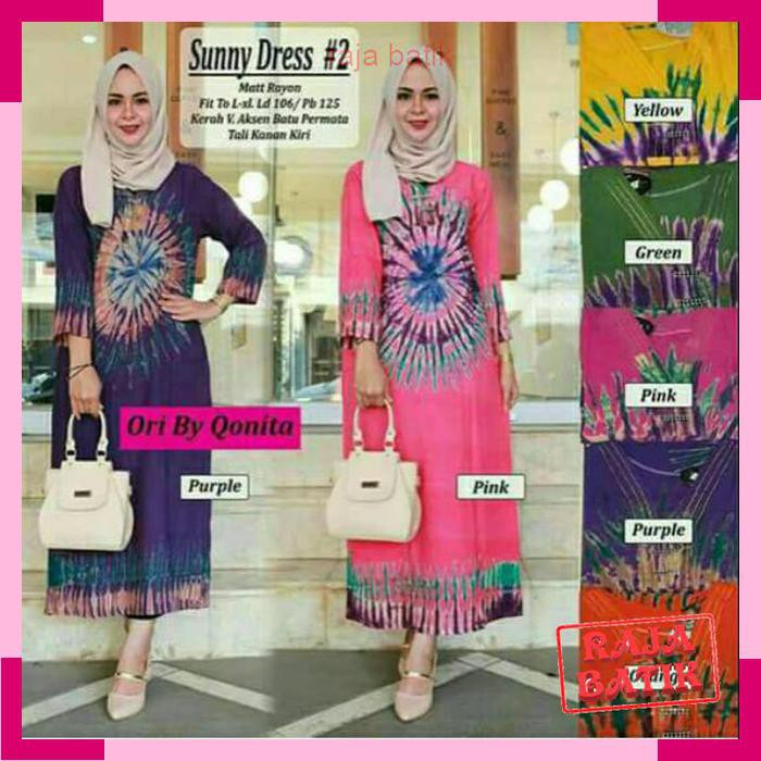 daster batik eceran Daster jumputan (kancing depan) grosir jogja