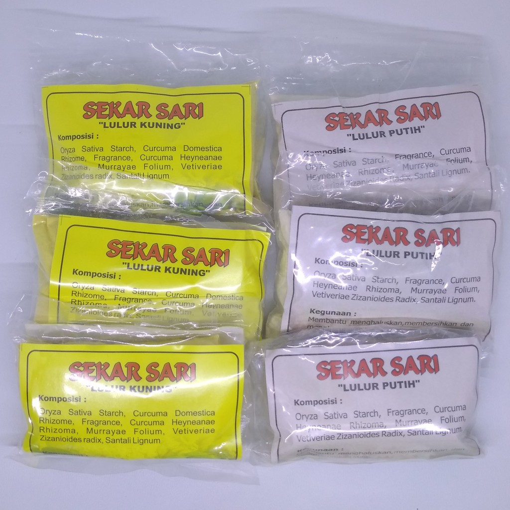 Lulur Sekarsari Sekar Sari All Varian  // Lulur MAndi // Body Scrub // Lulur Wajah - Lulur Herbal