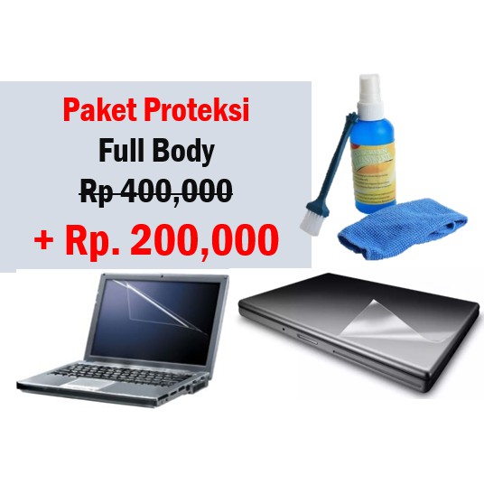 EXTRA PAKET BUNDLING ANTI GORES LAPTOP/PROTECTOR/LAMINASI LAPTOP