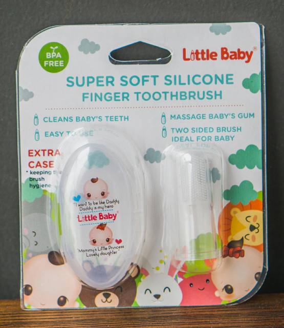 Little Baby Sikat Lidah Little Baby Super Soft Silicone Toothbrush Y1