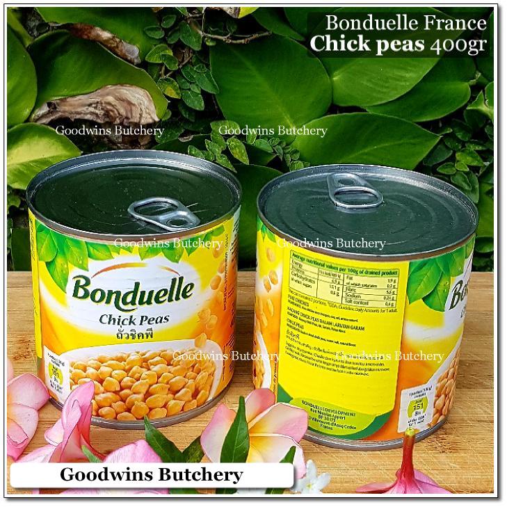 

France Bonduelle CHICK PEAS kacang arab 400g