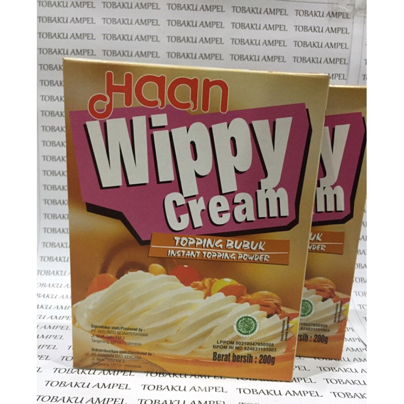 

whippy cream haan 200gr