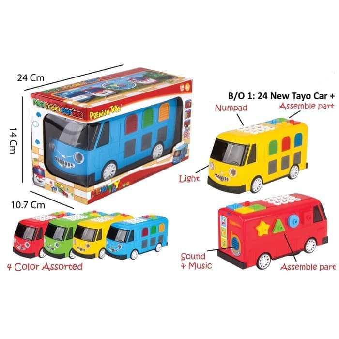 MAINAN NEW CAR+ EDUKASI BERNYANYI BUS LAMPU MUSIK PREMIUM TOYS MAINAN ANAK -PR17481