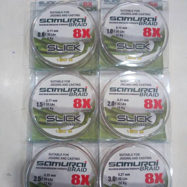 PE Samurai Braid 8X 150m