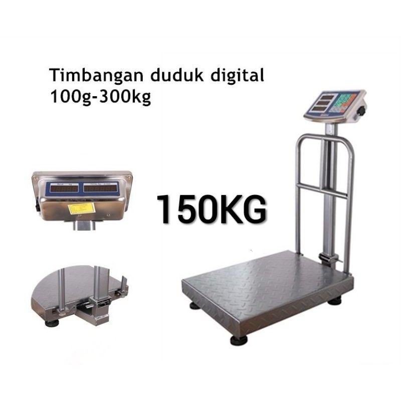 Timbangan Duduk Digital 150kg / Timbangan Barang / Timbangan Lantai 150 KG