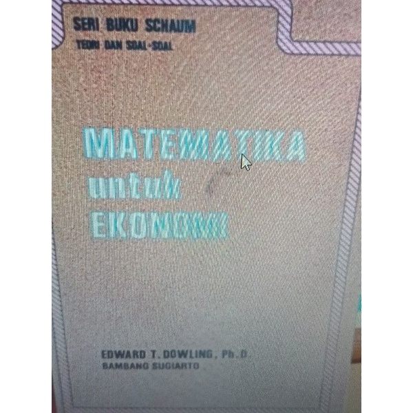 

matematika untuk ekonomi by Edward