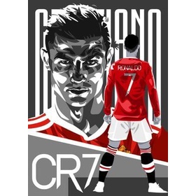 Poster Bola A3 edisi Cristiano Ronaldo / Hiasan Dinding