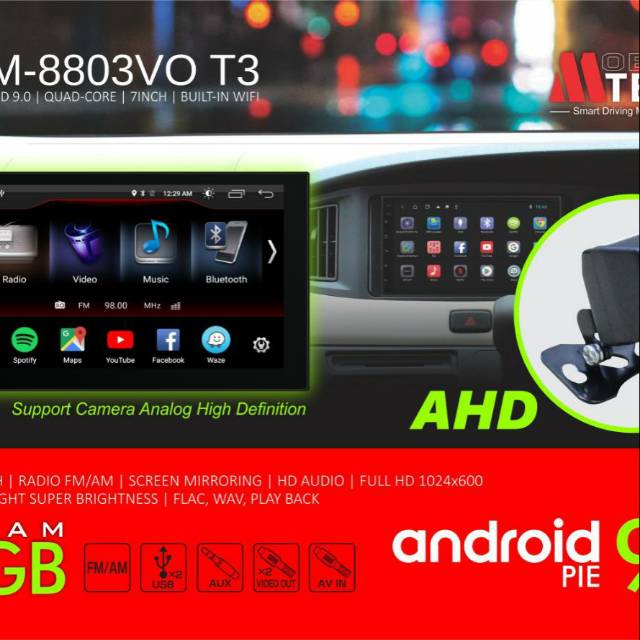 MTECH Android MM-8803V - Head Unit Mtech Android MM 8803 V - NEW