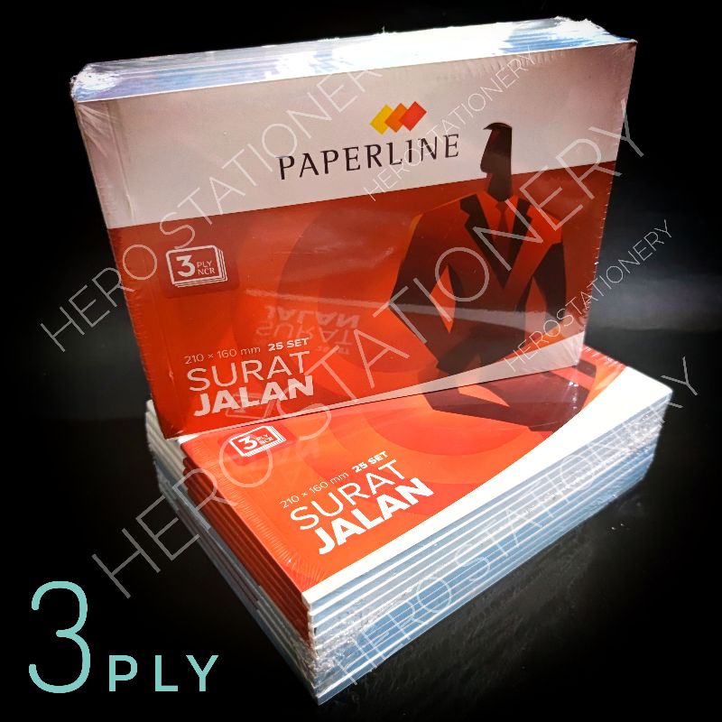 

Surat jalan paperline 3 ply 25 set . 10 buku