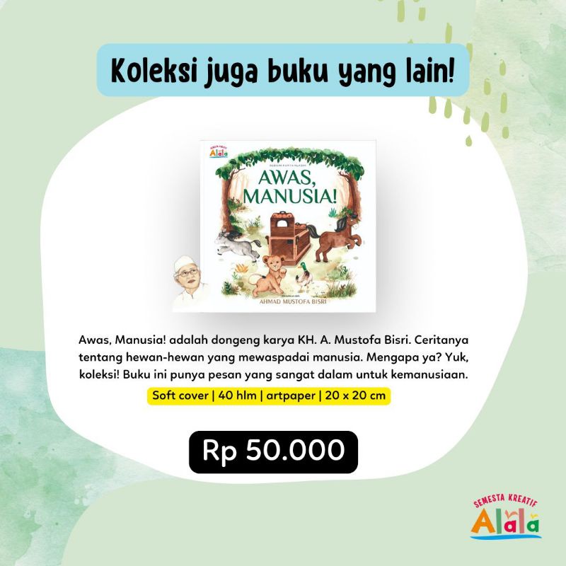 Buku awas manusia Gus mus cetakan terbaru soft cover