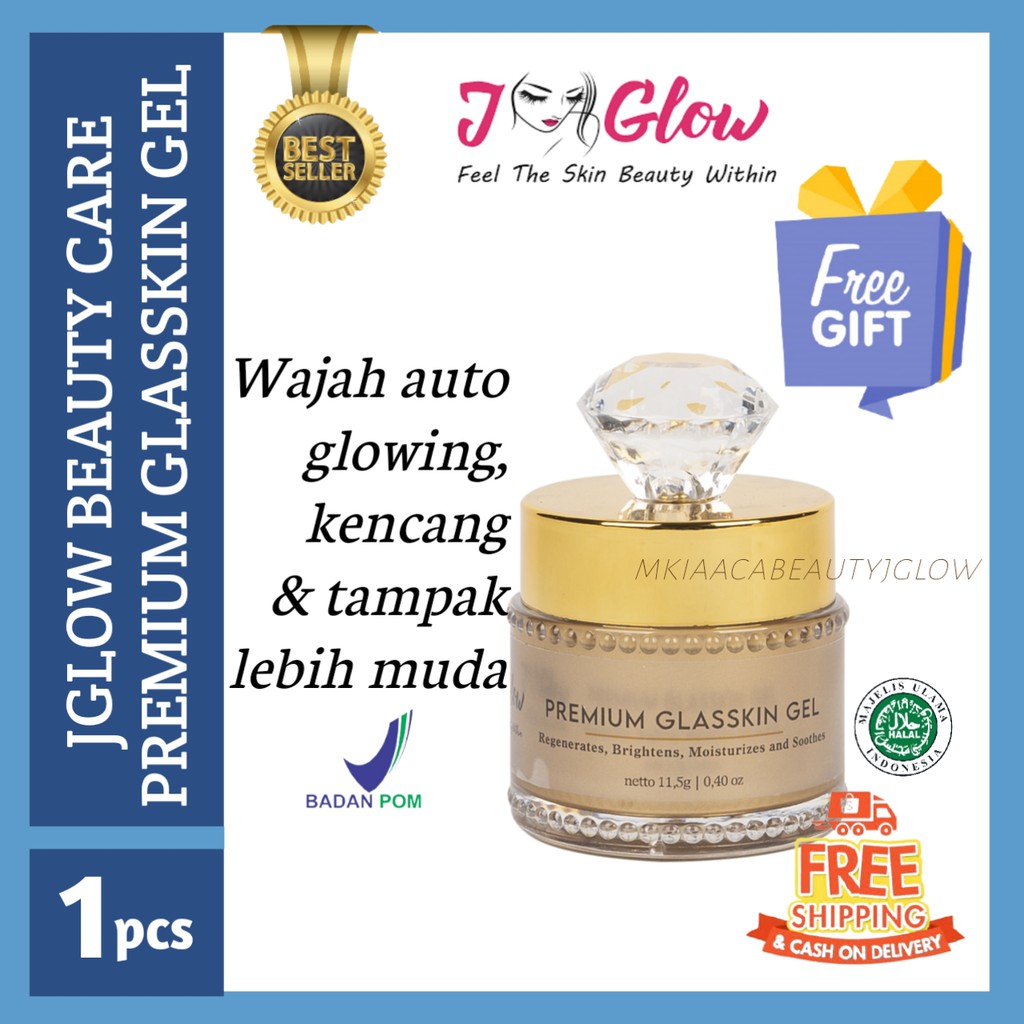 Serum Wajah Jglow Premium Glasskin Gel Perawatan Kecantikan Perawatan Wajah