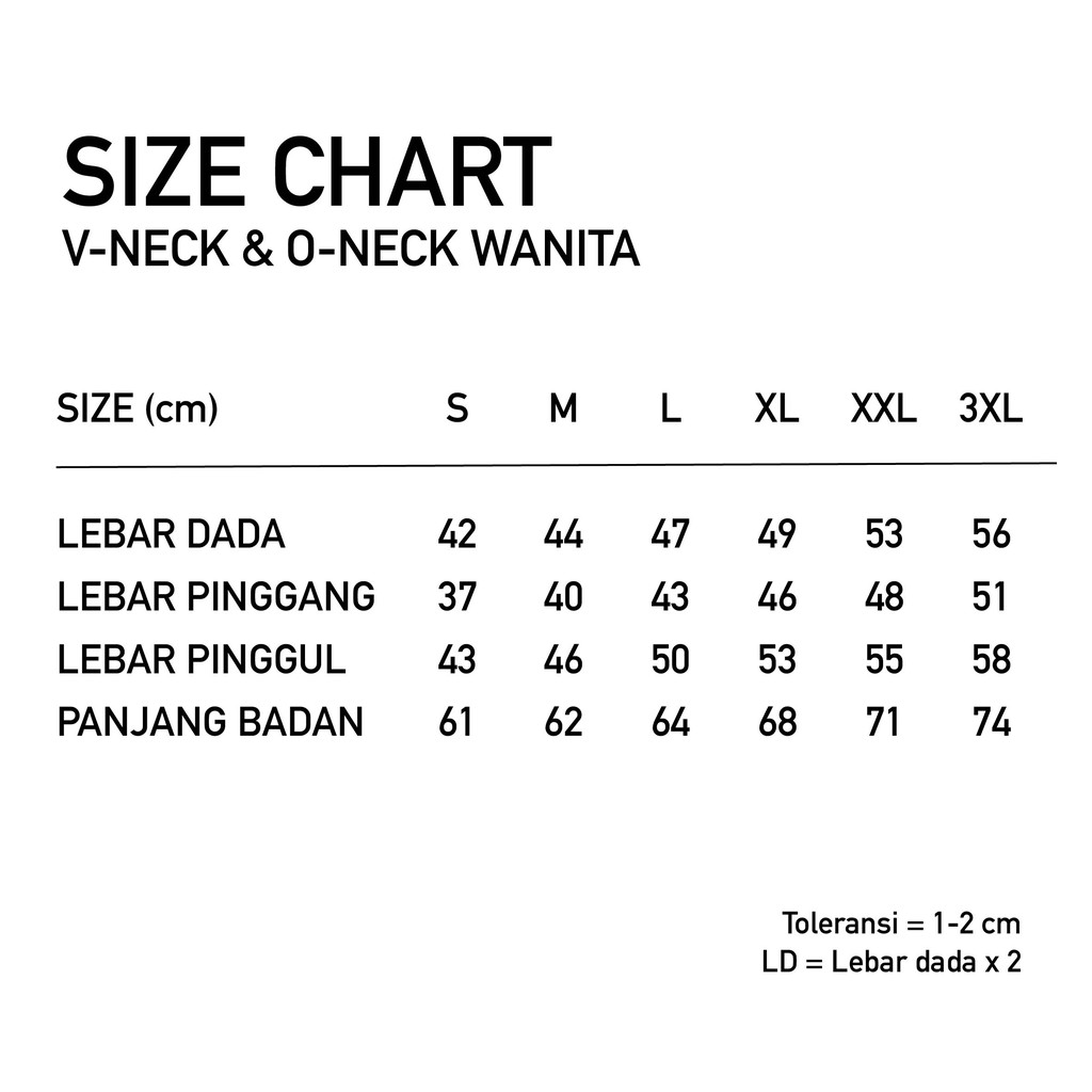 Woman Basic Tee V-Neck / Kaos Polos Wanita Kerah V / Kaos Polos Katun Adem