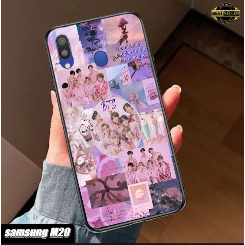 ubluk store Case custom Samsung M20 ,A10s,A20s ,A50 motif BTs series terbaru murah