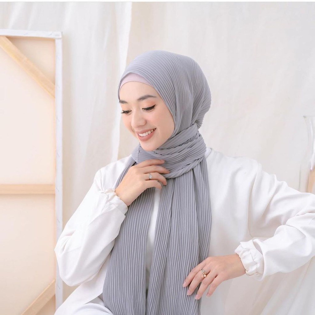 pashmina plisket premium kerudung pasmina jilbab fashion wanita muslim