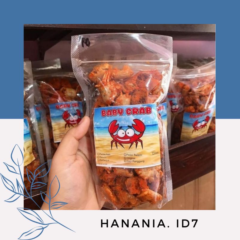 BABY CRAB CRISPY IZIN PIRT HALAL 100GR NON MINYAK