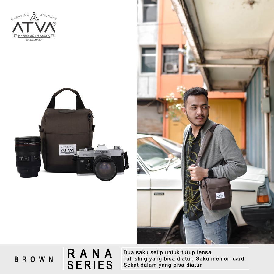 ATVA BAG - RANA BROWN  SERIES / TAS KAMERA