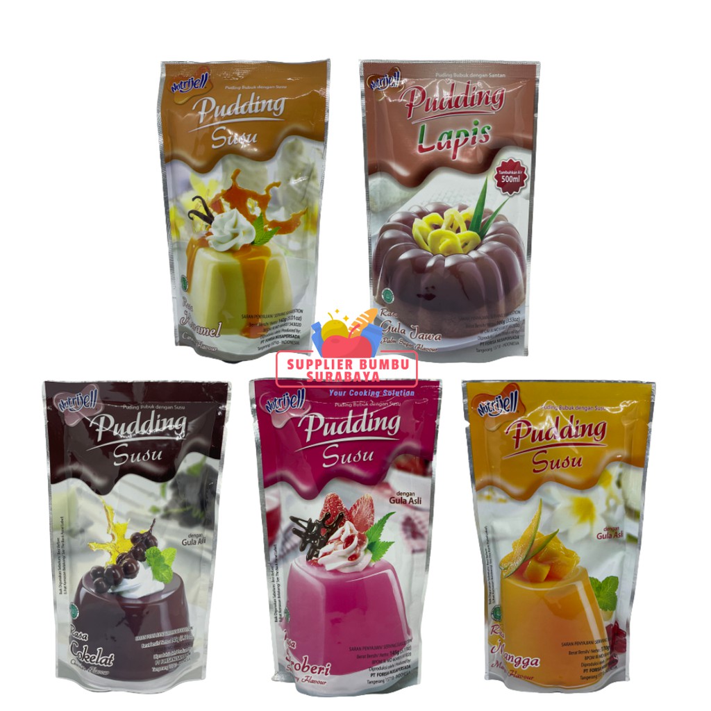 

Nutrijell - Pudding Susu Lapis dan Santan All Variants 170g