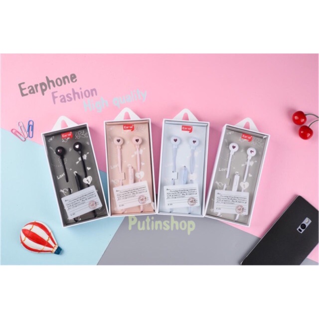 (P) Headset / earphone stereo music fashion style E143