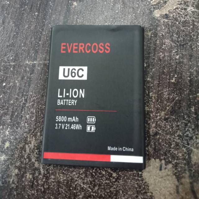 Batre Baterai Batrey Evercoss Evercross U6C M6 - M6A - M60 Original