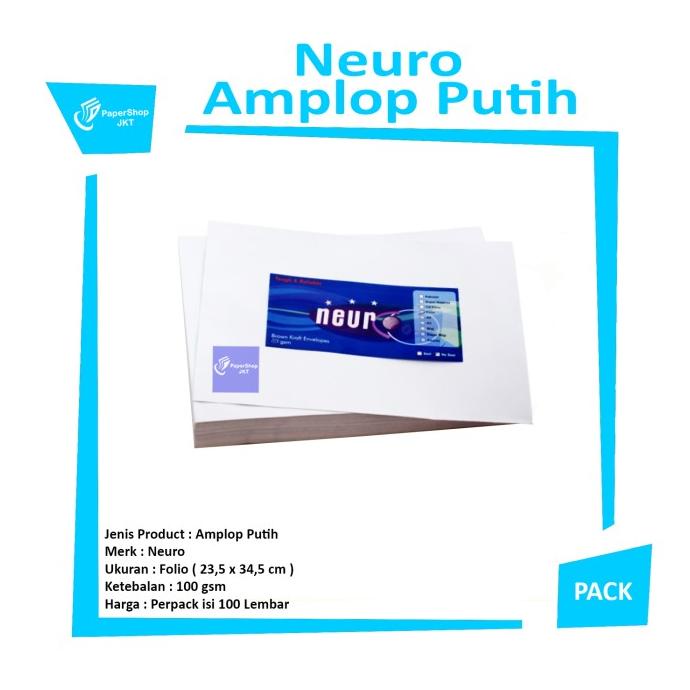 

TERMURAH!!! NEURO Amplop Putih Folio Star Seller Termurah